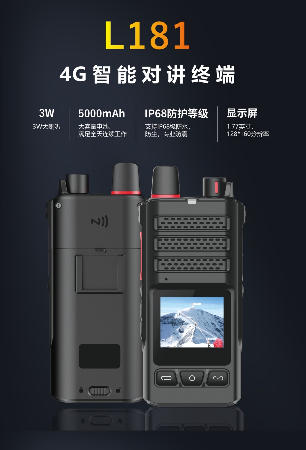 L181 4G公网对讲机