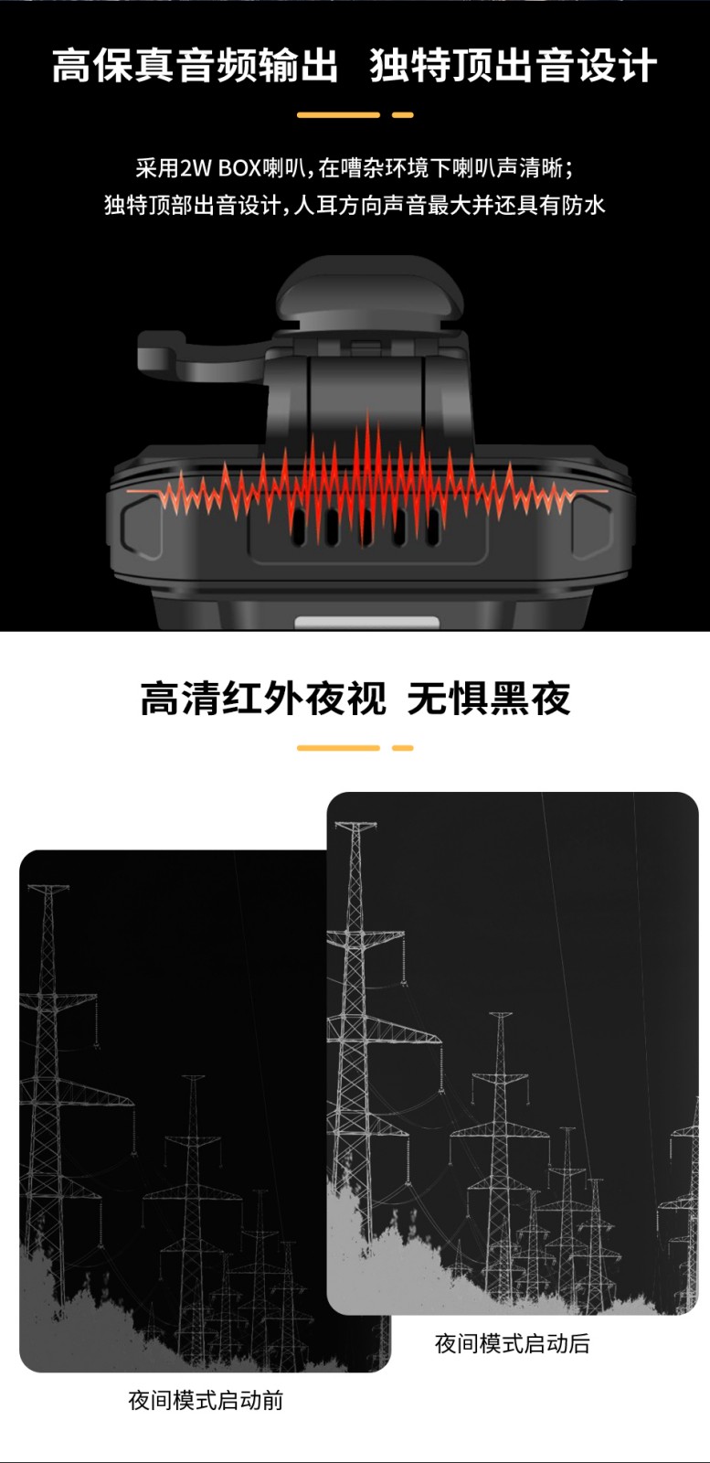N316 5G高清执法记录仪